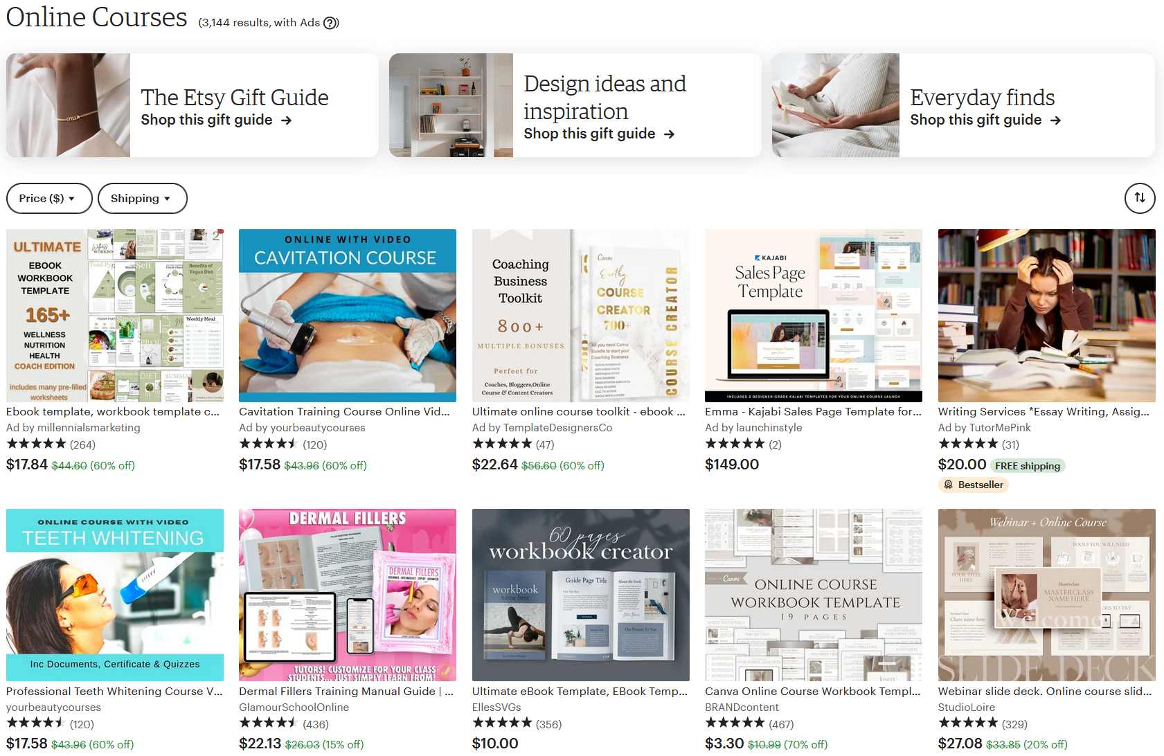 etsy online course